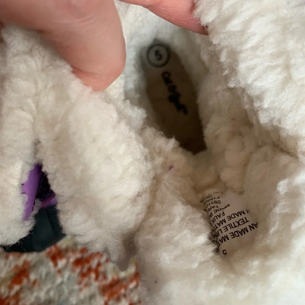 Cat & Jack Purple and Gray Snow Boots - Picture 8 of 8